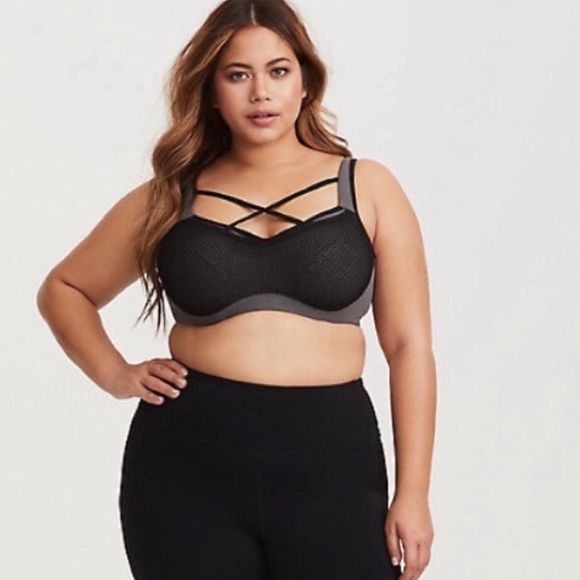 torrid Other - Torrid Strappy Mesh Sports Bra